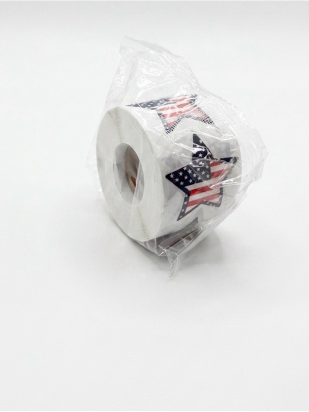 Patriotic Label Star American Flag Stickers, 500 Pcs - Picture 4 of 4